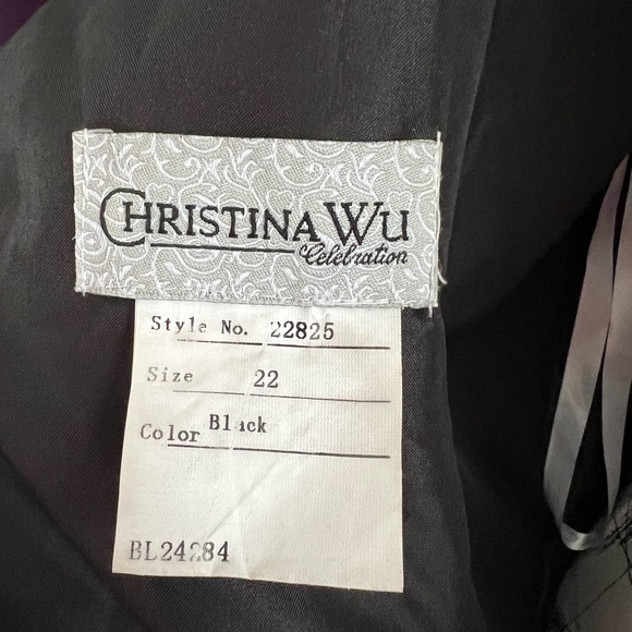 Off Shoulder Christina Wu Plus Size Gown with Crystals - Picture 9 of 12